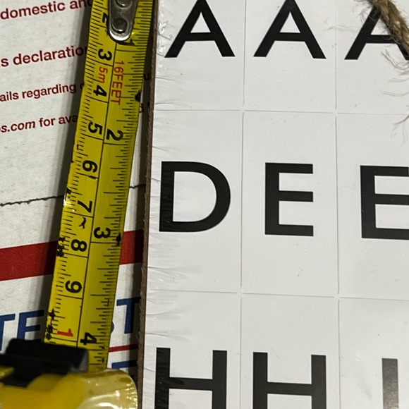 New MDF Hanging DIY Letter Board Wall Decor, 7.87 in x 6.69 in - Picture 10 of 12